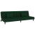 Canapea extensibilă cu 2 locuri, 2 perne, verde închis catifea GartenMobel Dekor
