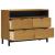 Dulap cu sertar „FLAM” 110x40x80 cm, lemn masiv de pin GartenMobel Dekor
