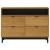 Dulap cu sertar „FLAM” 110x40x80 cm, lemn masiv de pin GartenMobel Dekor