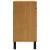 Dulap cu sertar „FLAM” 110x40x80 cm, lemn masiv de pin GartenMobel Dekor