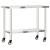 Masă de lucru bucătărie cu roți, 110x55x85 cm, oțel inoxidabil GartenMobel Dekor