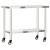 Masă de lucru bucătărie cu roți, 110x55x85 cm, oțel inoxidabil GartenMobel Dekor