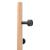 Cuier de haine, negru, 177 cm, fier vopsit electrostatic GartenMobel Dekor