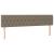 Pat box spring cu saltea, gri taupe, 200x200 cm, textil GartenMobel Dekor