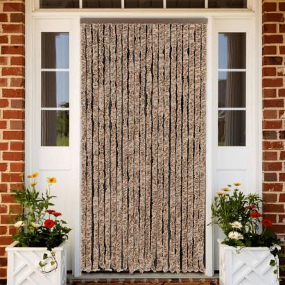 Perdea pentru insecte, bej și maro închis, 100x220 cm, chenille GartenMobel Dekor