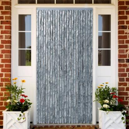 Perdea pentru insecte, alb și gri, 100x230 cm, chenille GartenMobel Dekor