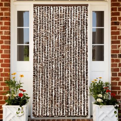 Perdea pentru insecte, maro și alb, 56x200 cm, chenille GartenMobel Dekor