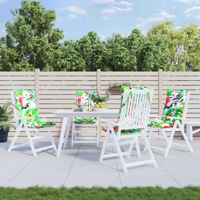 Perne de scaun spătar înalt, 4 buc., multicolor, textil oxford GartenMobel Dekor