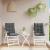 Perne scaun cu spătar mic, 2 buc., antracit, textil oxford GartenMobel Dekor