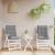 Perne scaun cu spătar mic, 2 buc., gri, textil oxford GartenMobel Dekor