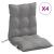 Perne scaun cu spătar mic, 4 buc., gri, textil oxford GartenMobel Dekor