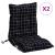 Perne scaun cu spătar mic, 2 buc., negru carouri, textil oxford GartenMobel Dekor