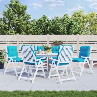 Perne scaun cu spătar mic, 6 buc., turcoaz, țesătură oxford GartenMobel Dekor