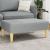 Taburet, gri deschis, 77x55x31 cm, material textil GartenMobel Dekor