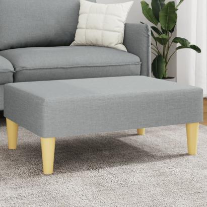 Taburet, gri deschis, 77x55x31 cm, material textil GartenMobel Dekor