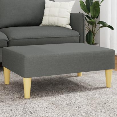 Taburet, gri închis, 77x55x31 cm, material textil GartenMobel Dekor