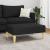 Taburet, negru, 77x55x31 cm, material textil GartenMobel Dekor