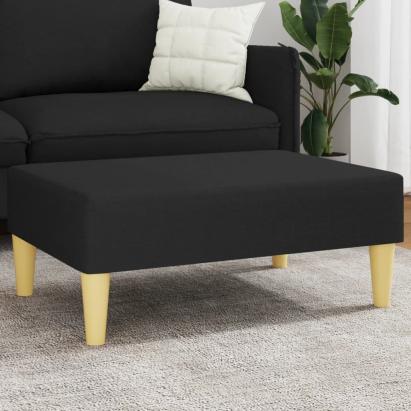 Taburet, negru, 77x55x31 cm, material textil GartenMobel Dekor