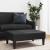 Taburet, negru, 77x55x31 cm, piele artificială GartenMobel Dekor