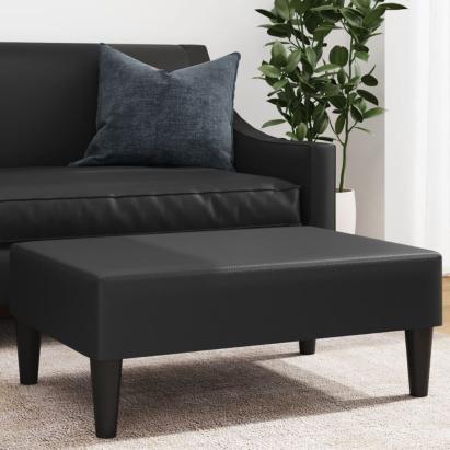 Taburet, negru, 77x55x31 cm, piele artificială GartenMobel Dekor