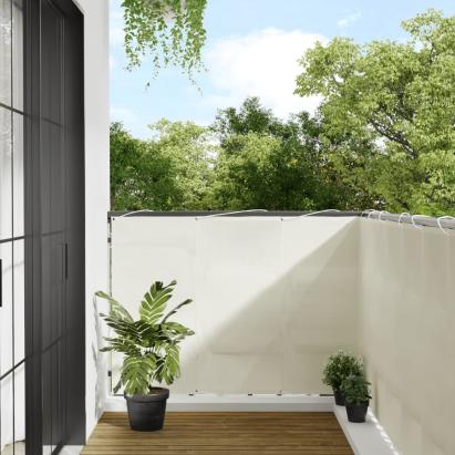 Paravan de balcon, crem, 120x1000 cm, 100% poliester oxford GartenMobel Dekor