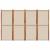 Paravan de cameră cu 4 panouri, taupe, 280x180 cm GartenMobel Dekor