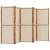 Paravan de cameră cu 5 panouri, taupe, 350x180 cm GartenMobel Dekor