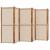 Paravan de cameră cu 6 panouri, taupe, 420x180 cm GartenMobel Dekor