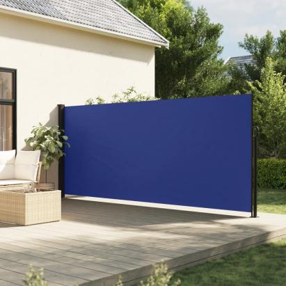 Copertina laterală retractabilă, albastru, 160x500 cm GartenMobel Dekor