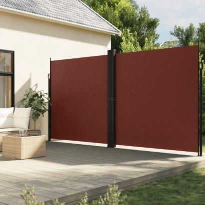 Copertină laterală retractabilă, maro, 220x600 cm GartenMobel Dekor