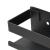 Raft de duș negru mat 23x6,5x6 cm oțel inoxidabil 304 periat GartenMobel Dekor