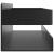 Raft de duș negru mat 23x6,5x6 cm oțel inoxidabil 304 periat GartenMobel Dekor