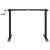 Cadru de birou, negru, (94-135)x60x(70-114) cm, oțel GartenMobel Dekor