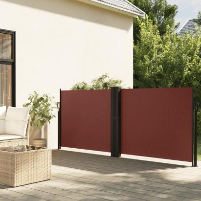 Copertină laterală retractabilă, maro, 140x600 cm GartenMobel Dekor