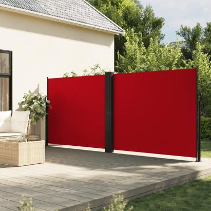 Copertină laterală retractabilă, roșu, 160 x 600 cm GartenMobel Dekor