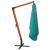 Umbrelă de soare suspendată 300 x 400 cm, Verde GartenMobel Dekor