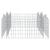 Strat înălțat cu gabion arcuit, 200x100x50 cm, fier galvanizat GartenMobel Dekor