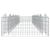 Strat înălțat cu gabion arcuit, 600x100x50 cm, fier galvanizat GartenMobel Dekor