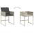 Set mobilier de grădină cu perne, 5 piese gri deschis poliratan GartenMobel Dekor