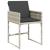 Set mobilier grădină cu perne, 9 piese, gri deschis, poliratan GartenMobel Dekor
