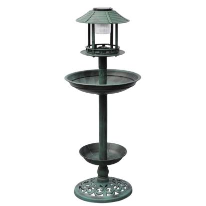 Fântână/hrănitor pentru păsări cu lumină solară GartenMobel Dekor