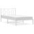 Cadru de pat din metal cu tăblie, alb, 107x203 cm GartenMobel Dekor