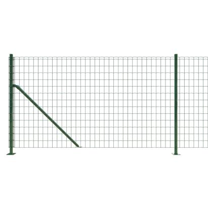Gard plasă de sârmă cu bordură, verde, 1x25 m GartenMobel Dekor