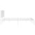 Cadru de pat metalic cu tăblie, alb, 193x203 cm GartenMobel Dekor