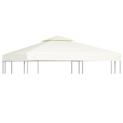 Copertină rezervă acoperiș pavilion, alb crem, 3x3 m, 310 g/m² GartenMobel Dekor