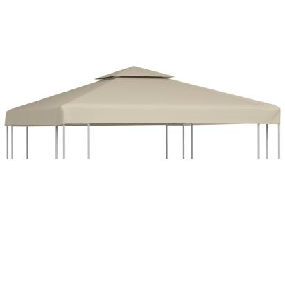 Copertină de rezervă acoperiș pavilion, bej, 3x3 m, 310 g/m² GartenMobel Dekor