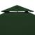 Copertină rezervă acoperiș pavililion, verde, 3x3 m, 310 g/m² GartenMobel Dekor