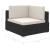 Set mobilier de grădină cu perne, 8 piese, negru, poliratan GartenMobel Dekor
