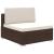 Set mobilier de grădină cu perne, 8 piese, maro, poliratan GartenMobel Dekor