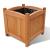 Strat înălțat din lemn, set de 2, 30 x 30 x 30 cm GartenMobel Dekor